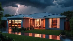 lightning protection tests - summer thunderstorm