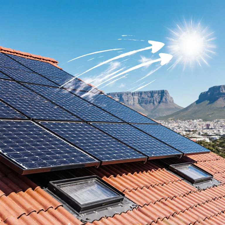 solar panels mounted with ventilation gaps