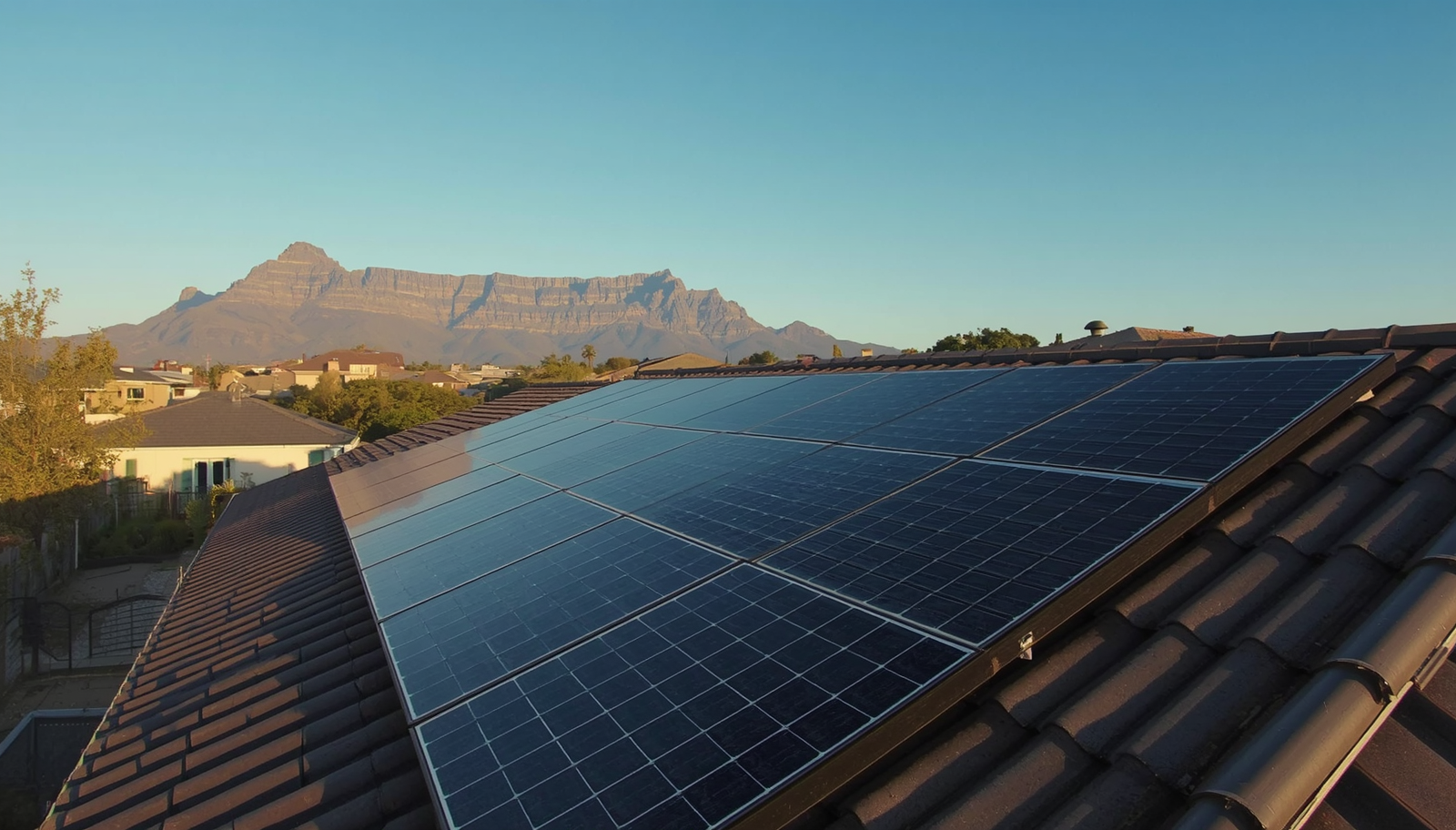 solar pv system - rooftop with properly installed solar panels
